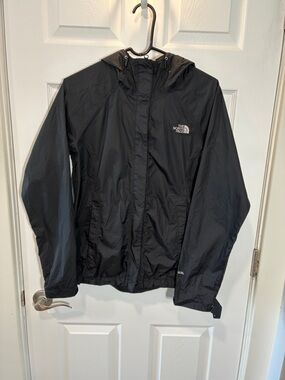 The North Face Black Hooded Windbreaker Jacket